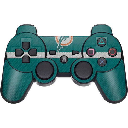 NFL Miami Dolphins Vintage PS3 Dual Shock wireless controller Skin