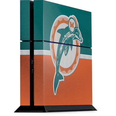 NFL Miami Dolphins Vintage PS4 Console Skin