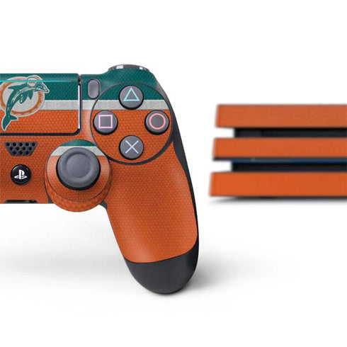 NFL Miami Dolphins Vintage PS4 Pro Bundle Skin
