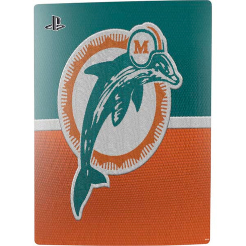 NFL Miami Dolphins Vintage PS5 Console Skin