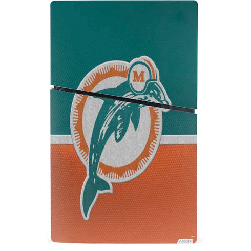 NFL Miami Dolphins Vintage PS5 Slim Digital Edition Console Skin
