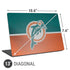 NFL Miami Dolphins Vintage Universal Laptop 13in (10.6 x 7.6in) Skin