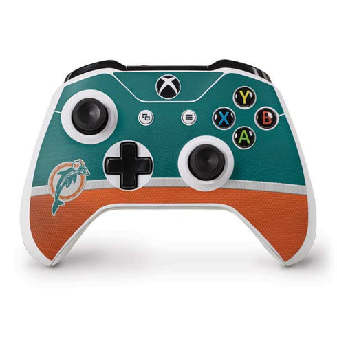 NFL Miami Dolphins Vintage Xbox One S Controller Skin