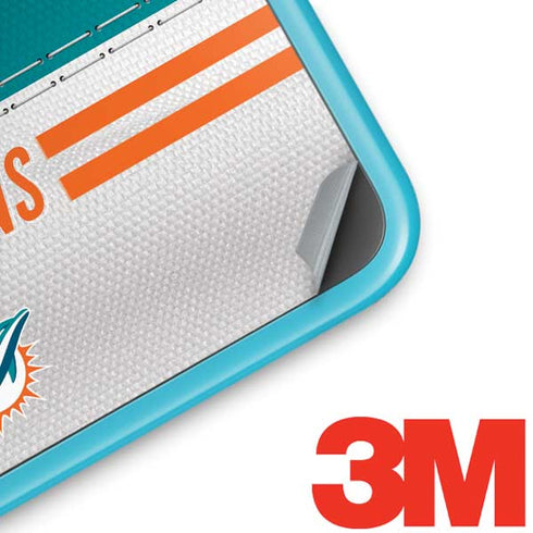 NFL Miami Dolphins White Striped Nintendo 2DS XL (2017) Skin