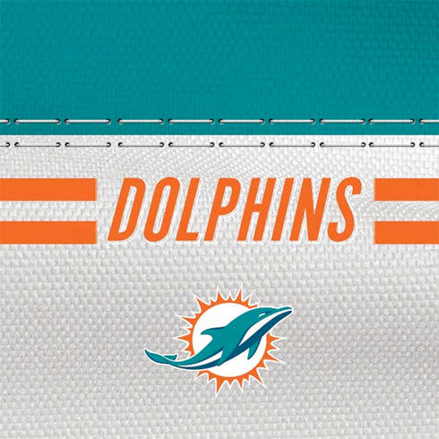 NFL Miami Dolphins White Striped Nintendo 2DS XL (2017) Skin