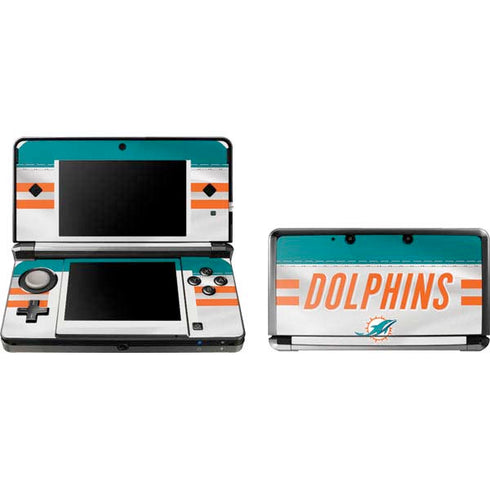 NFL Miami Dolphins White Striped 3DS (2011) Skin