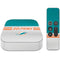 NFL Miami Dolphins White Striped Apple TV Skin