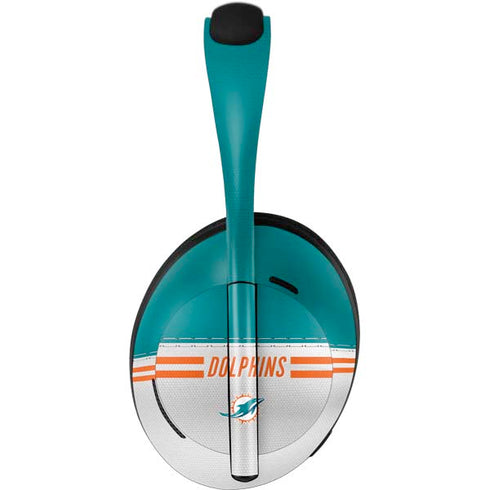 NFL Miami Dolphins White Striped Bose Noise Cancelling Headphones 700 Skin