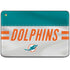 NFL Miami Dolphins White Striped HP Chromebook Skin