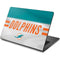 NFL Miami Dolphins White Striped Dell Chromebook Skin
