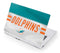 NFL Miami Dolphins White Striped Acer Chromebook Skin