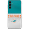 NFL Miami Dolphins White Striped Galaxy A14 5G Skin