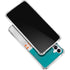 NFL Miami Dolphins White Striped Galaxy A15 5G Clear Case