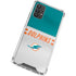 NFL Miami Dolphins White Striped Galaxy A32 5G Clear Case