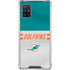NFL Miami Dolphins White Striped Galaxy A51 5G Clear Case