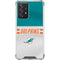 NFL Miami Dolphins White Striped Galaxy A52 5G Clear Case