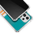 NFL Miami Dolphins White Striped Galaxy A53 5G Clear Case