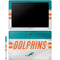 NFL Miami Dolphins White Striped Galaxy Book 12in Skin