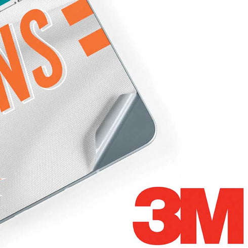 NFL Miami Dolphins White Striped Galaxy Book 12in Skin