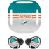 NFL Miami Dolphins White Striped Galaxy Buds Pro Skin