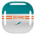 NFL Miami Dolphins White Striped Galaxy Buds Pro Skin