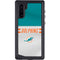 NFL Miami Dolphins White Striped Galaxy Note 10 Waterproof Case