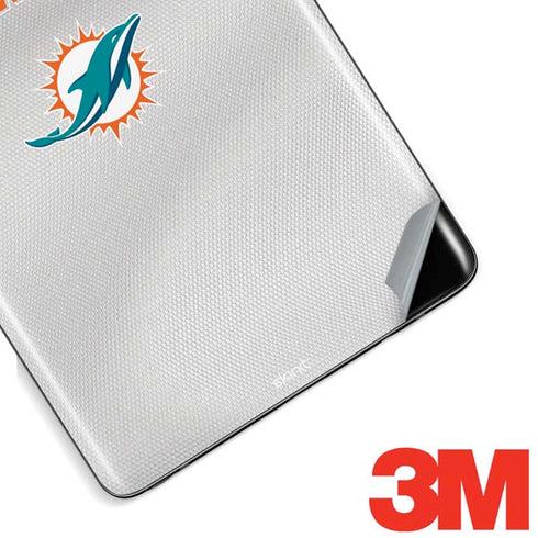 NFL Miami Dolphins White Striped Galaxy Note 8 Skin