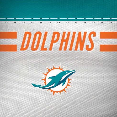 NFL Miami Dolphins White Striped Galaxy Note 8 Skin