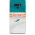 NFL Miami Dolphins White Striped Galaxy Note 9 Skin