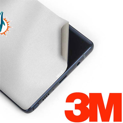 NFL Miami Dolphins White Striped Galaxy Note 9 Skin
