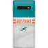 NFL Miami Dolphins White Striped Galaxy S10 Skin