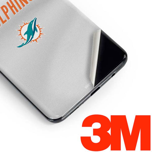 NFL Miami Dolphins White Striped Galaxy S10 Skin