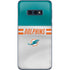 NFL Miami Dolphins White Striped Galaxy S10e Skin