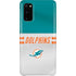 NFL Miami Dolphins White Striped Galaxy S20 Lite Case