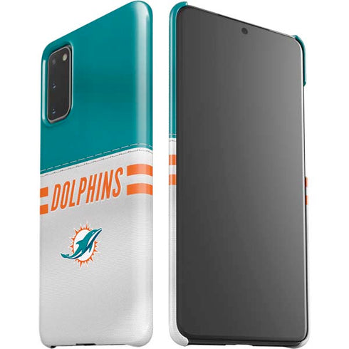 NFL Miami Dolphins White Striped Galaxy S20 Lite Case