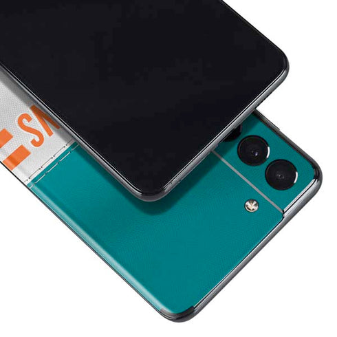 NFL Miami Dolphins White Striped Galaxy S21 5G Skin