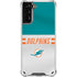NFL Miami Dolphins White Striped Galaxy S21 Plus 5G Clear Case