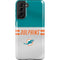 NFL Miami Dolphins White Striped Galaxy S21 Plus 5G Pro Case