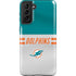 NFL Miami Dolphins White Striped Galaxy S21 Plus 5G Pro Case
