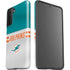 NFL Miami Dolphins White Striped Galaxy S21 Plus 5G Pro Case