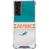 NFL Miami Dolphins White Striped Galaxy S22 Clear Case