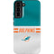 NFL Miami Dolphins White Striped Galaxy S22 Plus Pro Case