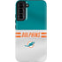 NFL Miami Dolphins White Striped Galaxy S22 Plus Pro Case