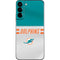 NFL Miami Dolphins White Striped Galaxy S22 Plus Skin