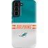 NFL Miami Dolphins White Striped Galaxy S22 Pro Case