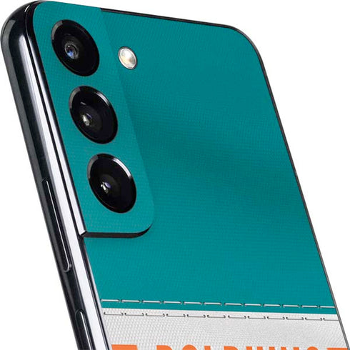 NFL Miami Dolphins White Striped Galaxy S22 Skin