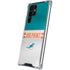 NFL Miami Dolphins White Striped Galaxy S22 Ultra Clear Case
