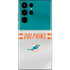 NFL Miami Dolphins White Striped Galaxy S22 Ultra Skin