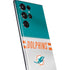 NFL Miami Dolphins White Striped Galaxy S22 Ultra Skin