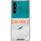 NFL Miami Dolphins White Striped Galaxy S23 FE Clear Case
